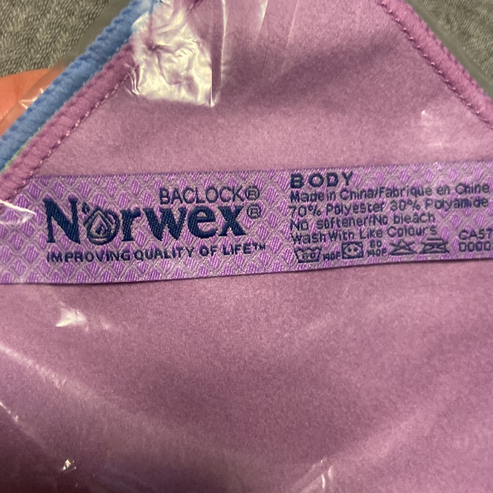 NORWEX - set of 3 make up removal / body cloths - NEW (blue, purple, green)